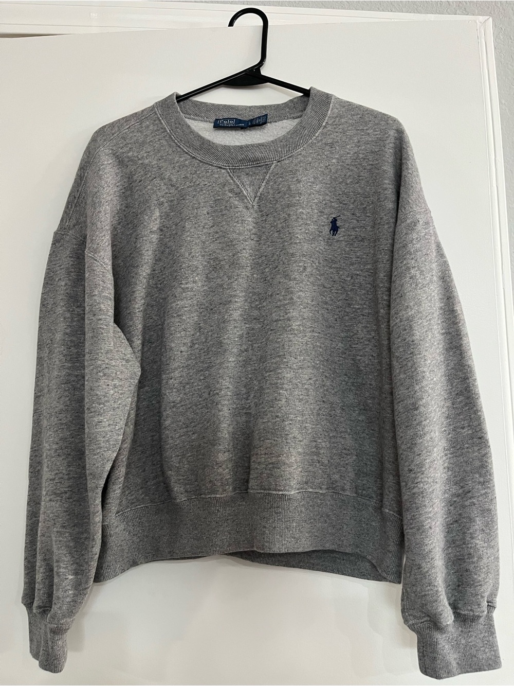 Polo Ralph Lauren Fleece Crewneck Sweatshirt Gray Womens L